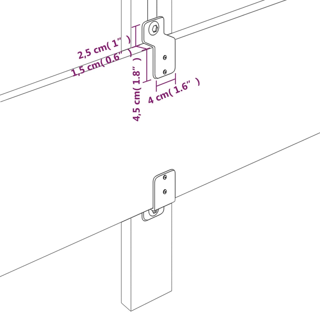 vidaXL Rúmgrind með Höfuðgafli Grár 200x200 cm Gervileður