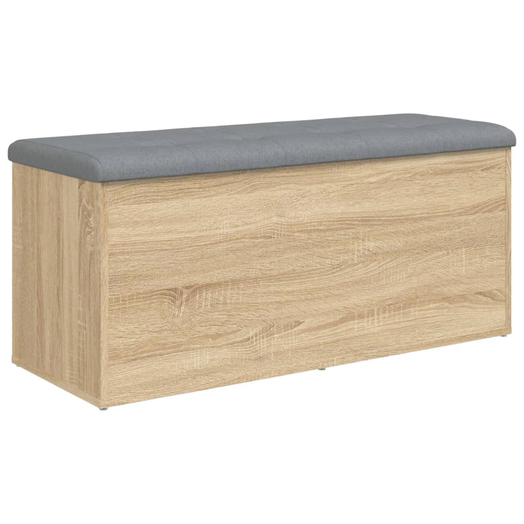 vidaXL Geymslubekkur Sonoma Eikarlitur 102x42x45 cm Samsettur Viður