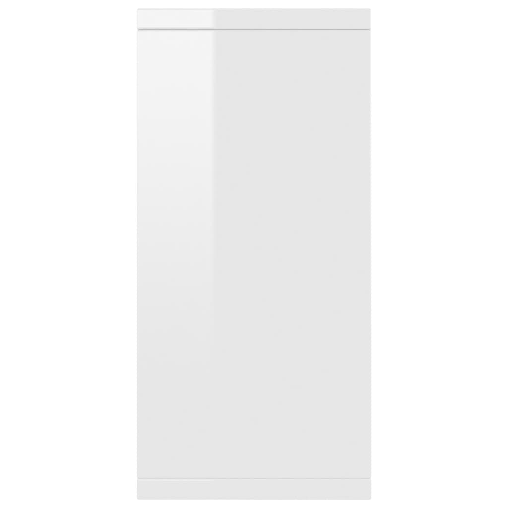 800690 vidaXL Sideboard High Gloss White 88x30x65 cm Chipboard