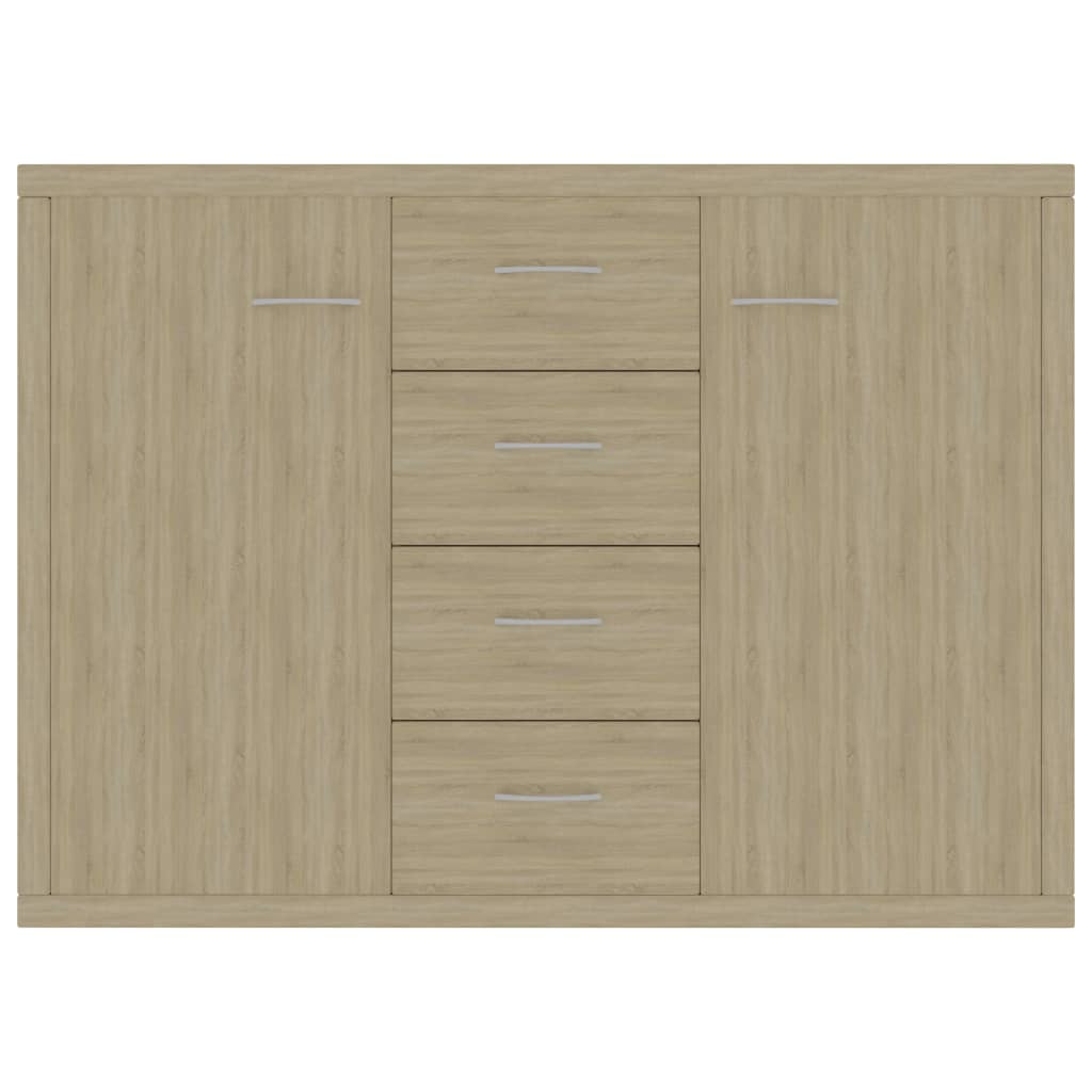 800687 vidaXL Sideboard Sonoma Oak 88x30x65 cm Chipboard