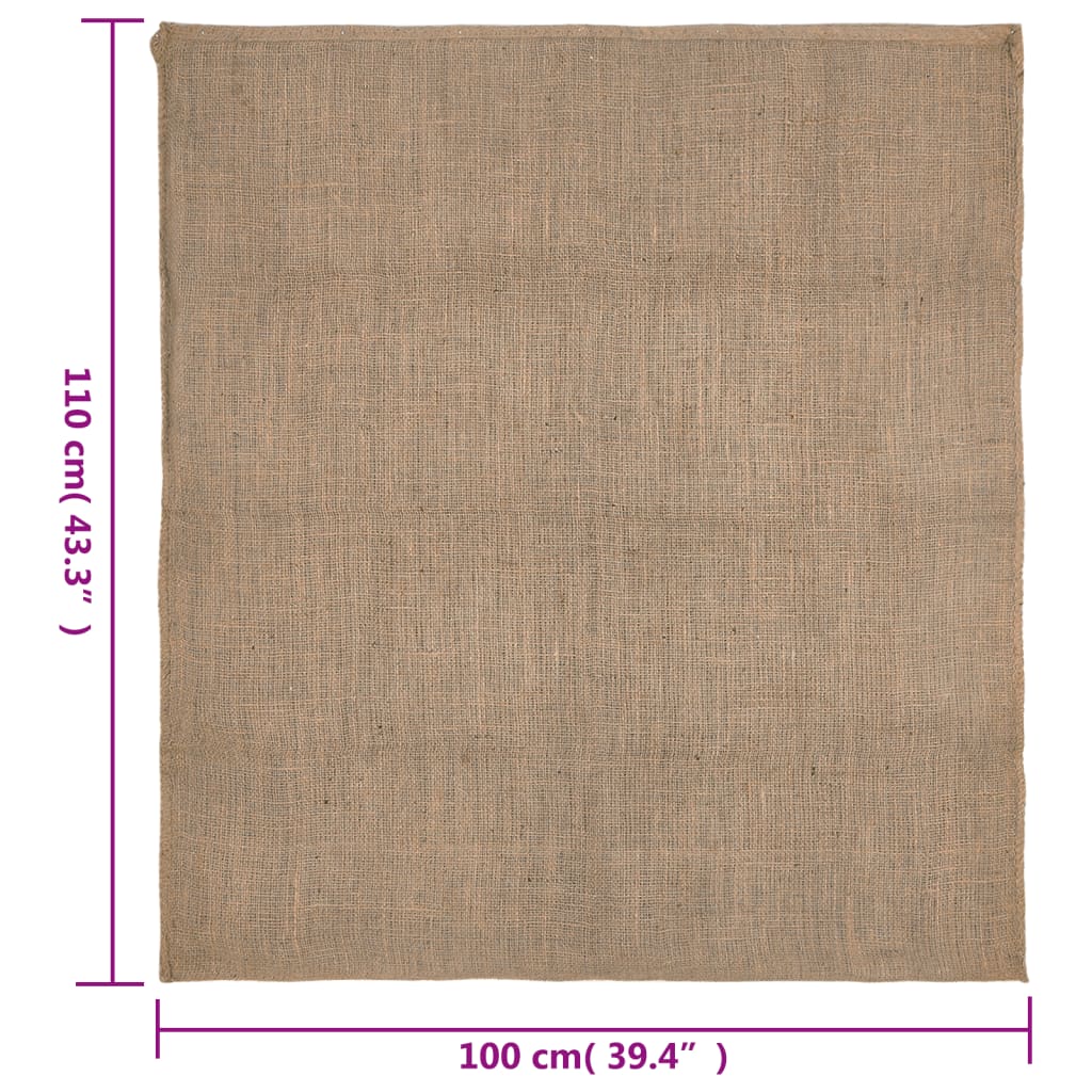 vidaXL Jútusekkir 30 stk. 100x110 cm 100% Júta 220 g/fm