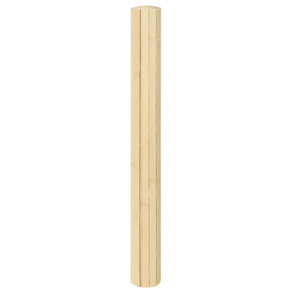 vidaXL Motta Rétthyrnd Ljós Náttúruleg 100x500 cm Bambus