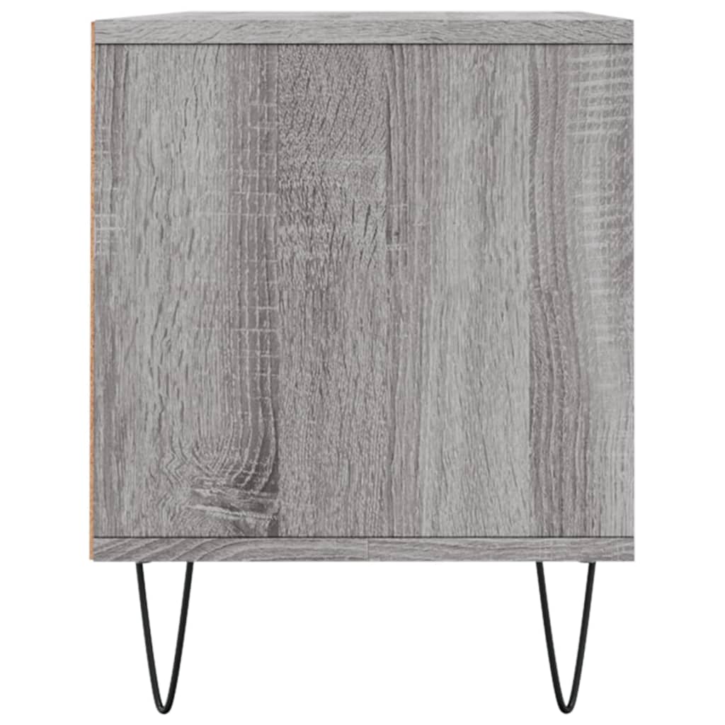 vidaXL Sjónvarpsskápur Grár Sonoma 100x34,5x44,5 cm Samsettur Viður