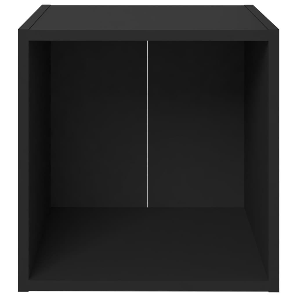 805503 vidaXL TV Cabinets 4 pcs Black 37x35x37 cm Chipboard