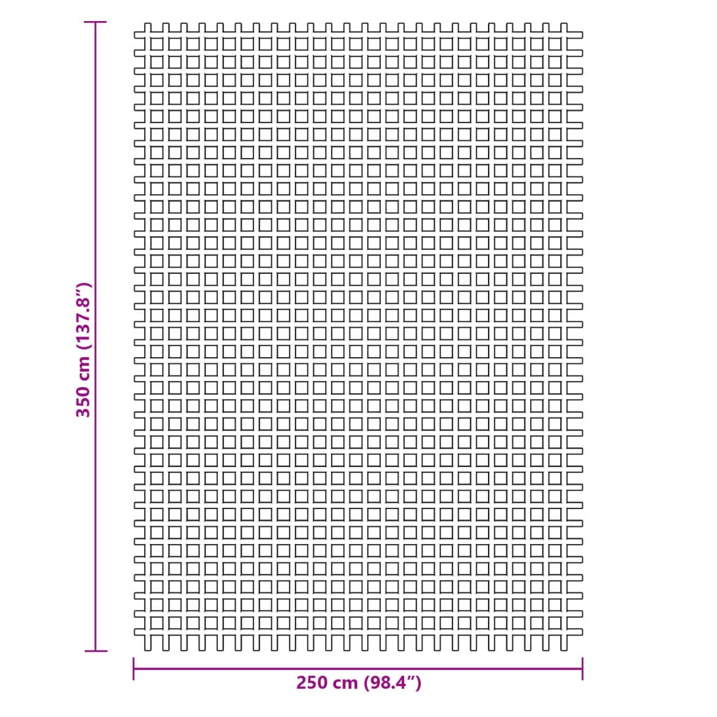 vidaXL Útilegumotta Blá 3,5x2,5 m