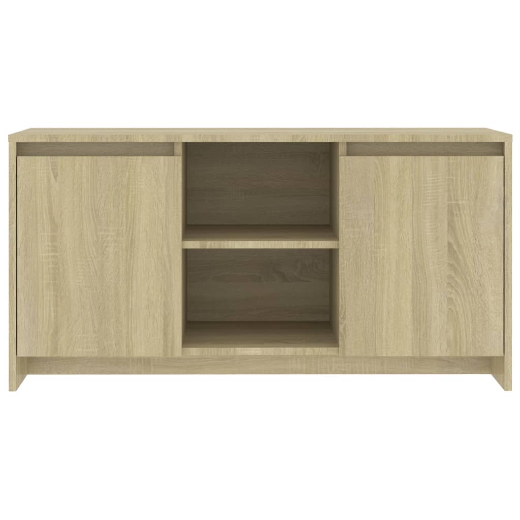 vidaXL Sjónvarpsskenkur Sonoma Eik 102x37,5x52,5 cm Samsettur Viður