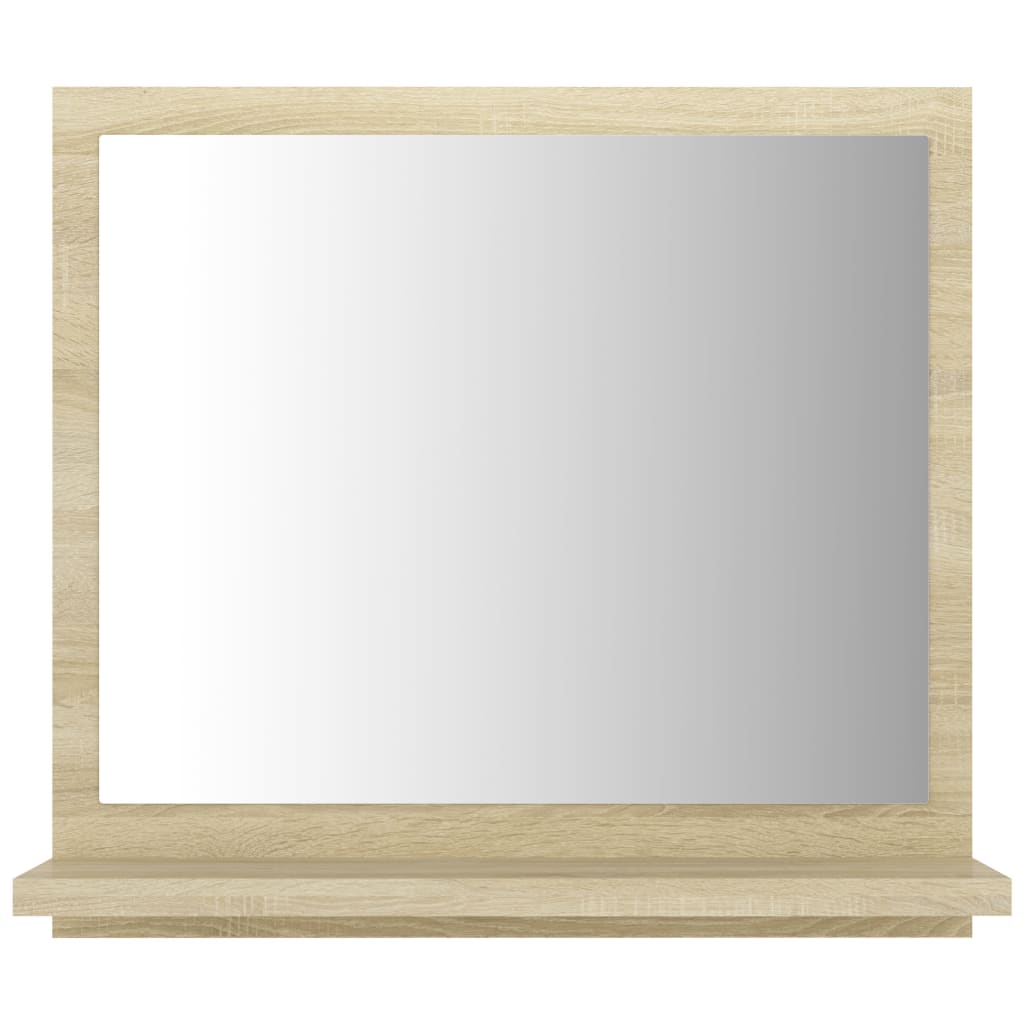 804556 vidaXL Bathroom Mirror Sonoma Oak 40x10,5x37 cm Chipboard