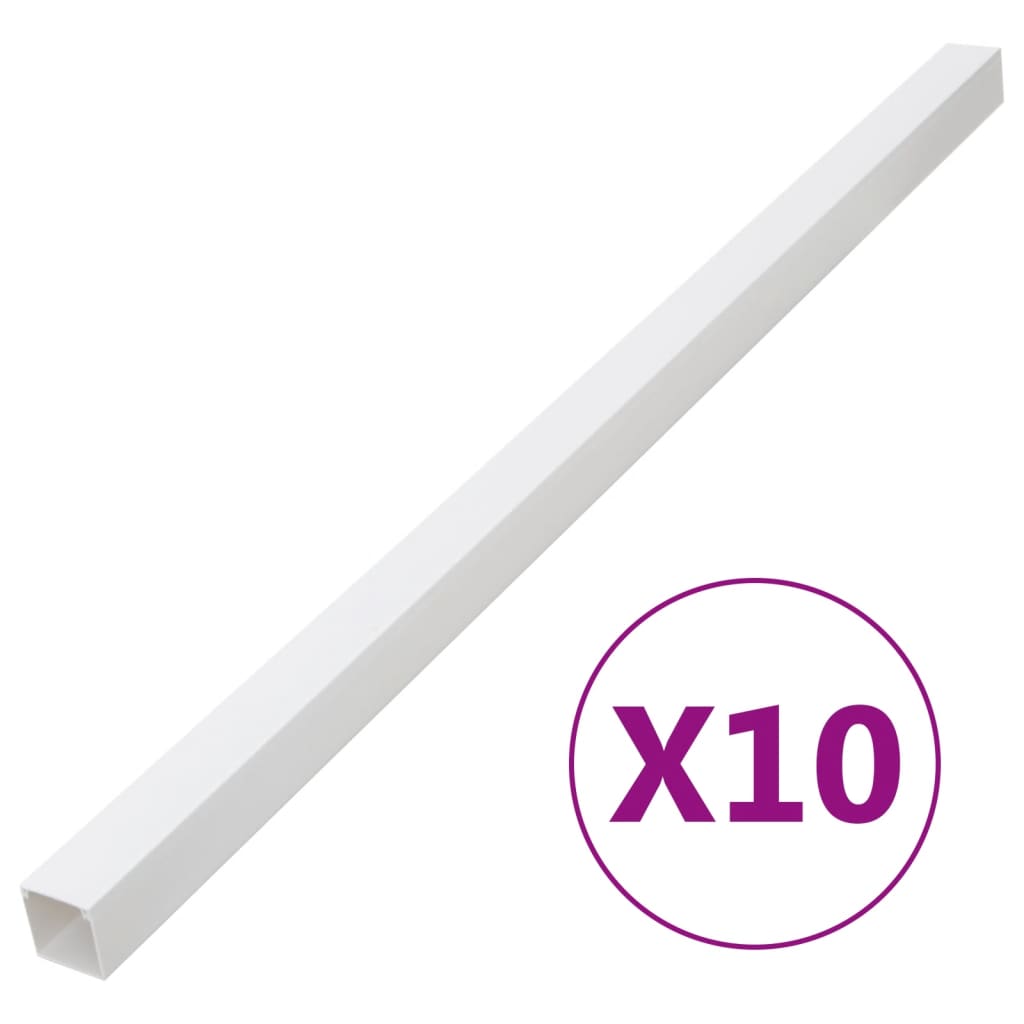 vidaXL Kapalstokkar 100x40 mm 10 m PVC