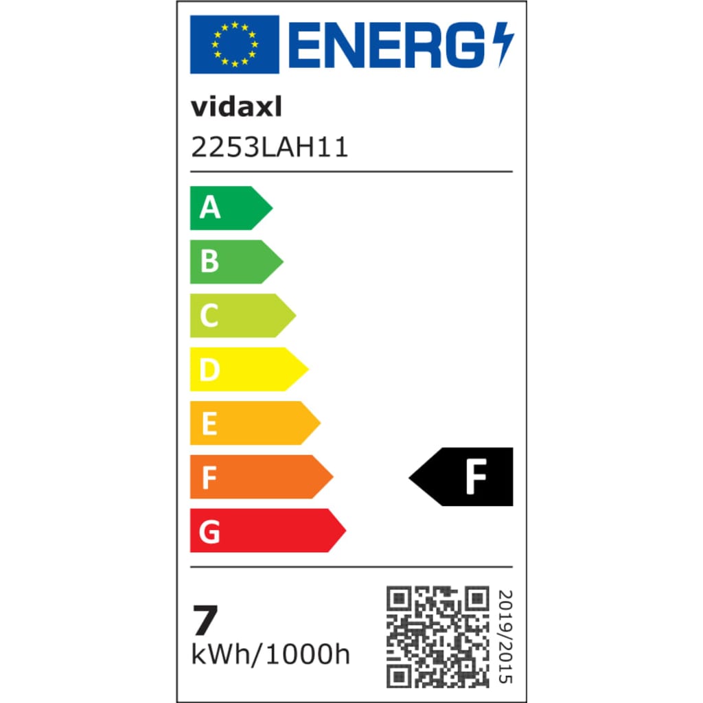 vidaXL LED Ferðakastari Sólarorkuknúinn 7 W Kaldhvítur