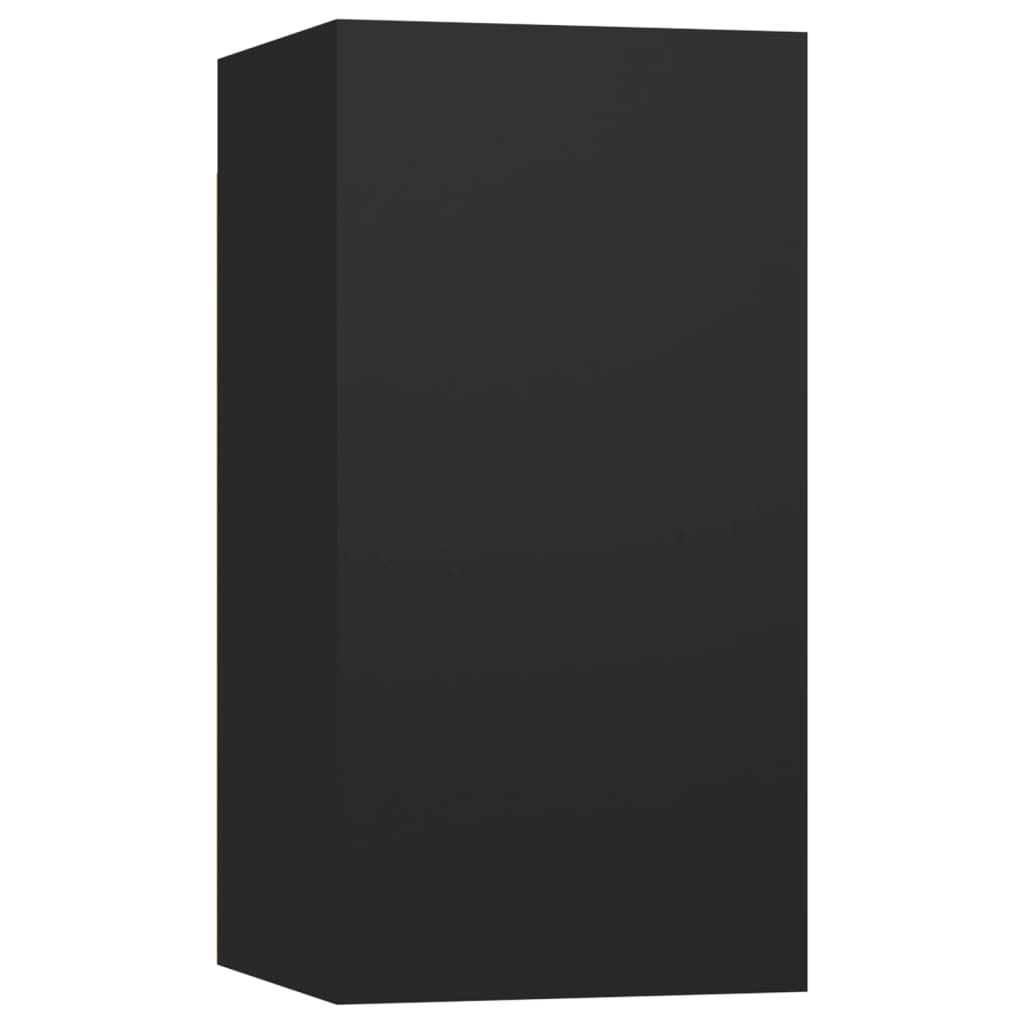 803328 vidaXL TV Cabinet Black 30,5x30x60 cm Chipboard