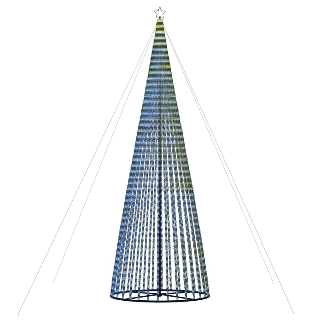 vidaXL Jólatrésljóskeila 1544 LED Blá 500 cm