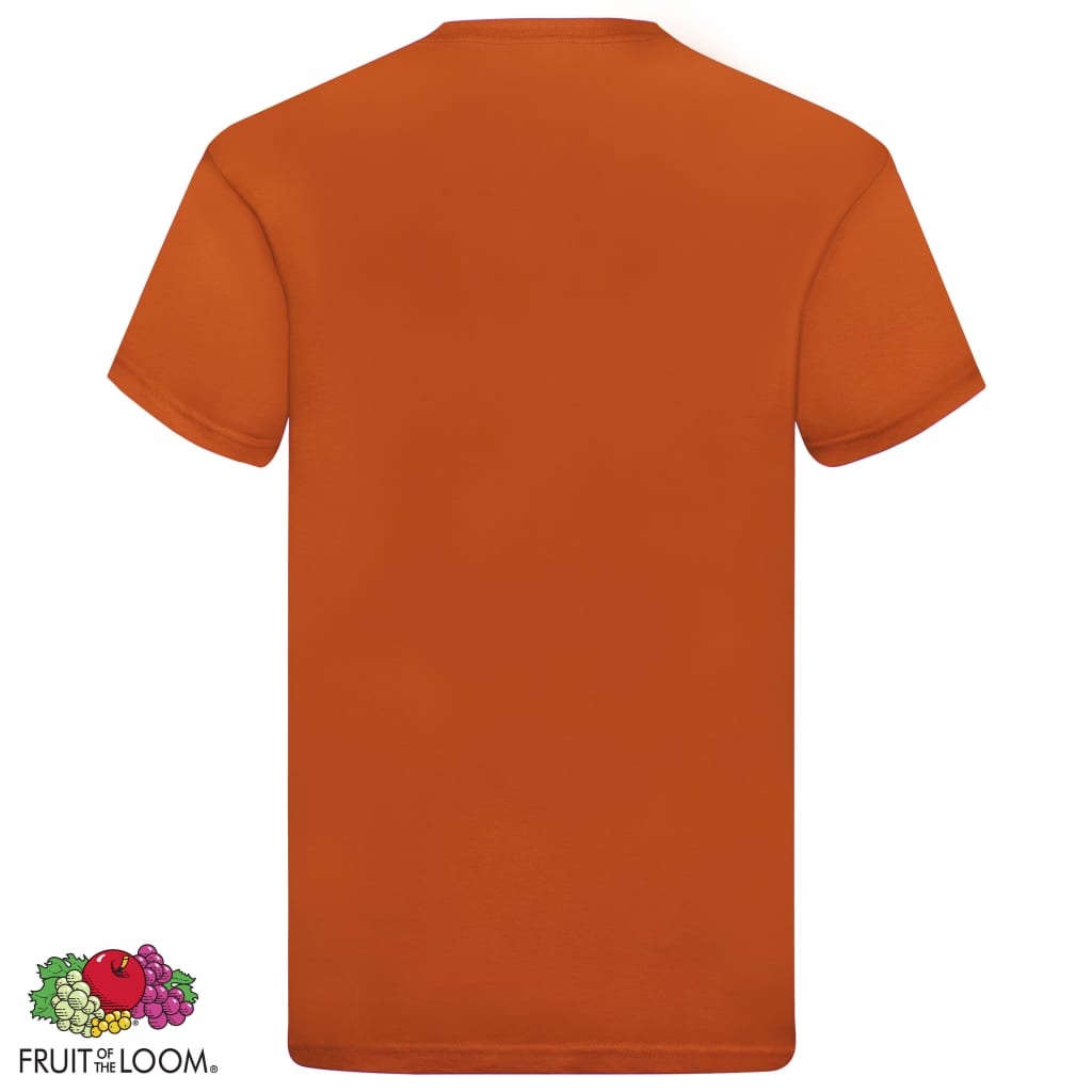 134798 Fruit of the Loom Original T-shirts 5 pcs Orange S Cotton