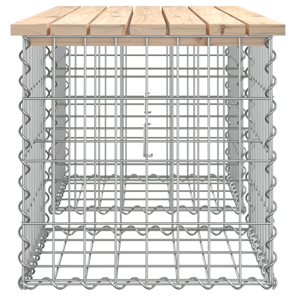 vidaXL Garðbekkur í Grjótkassastíl 103x44x42 cm Gegnheil Fura