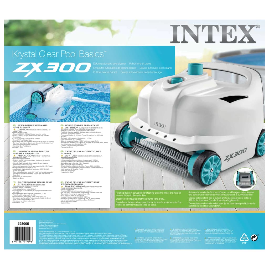 Intex ZX300 Deluxe Sjálfvirkur Sundlaugahreinsibúnaður