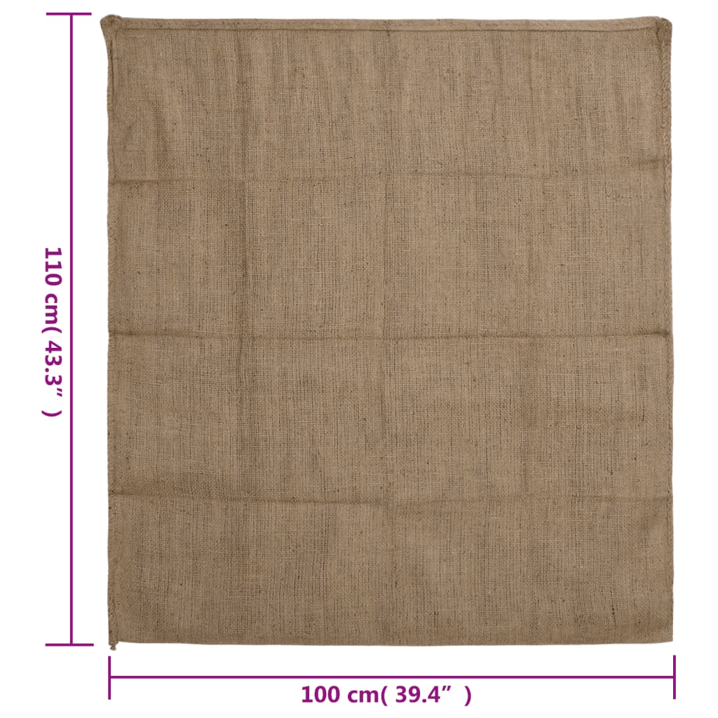 vidaXL Jútusekkir 30 stk. 100x110 cm 100% Júta 340 g/fm