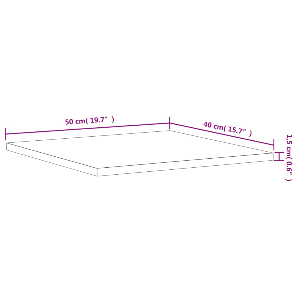 vidaXL Bókahillur 8 stk. Steypugráar 40x50x1,5 cm Samsettur Viður