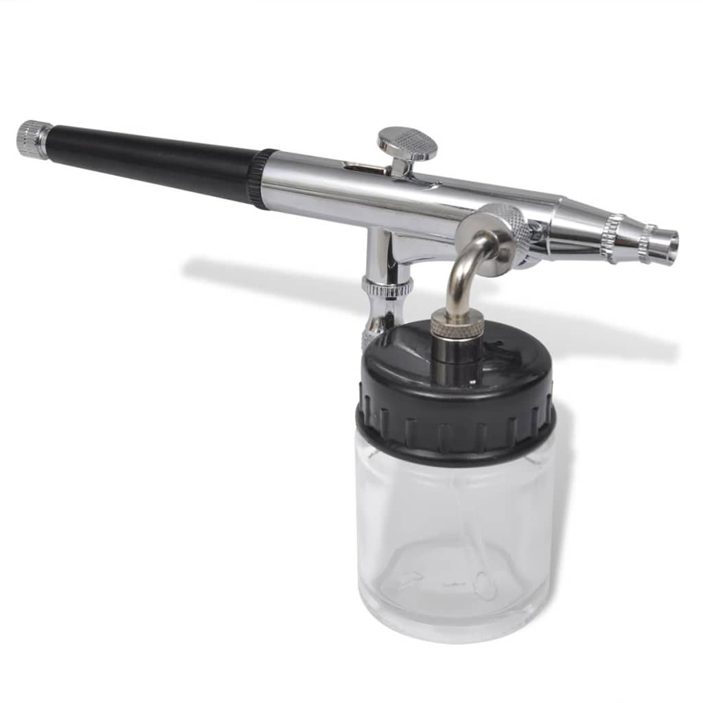 141517 Airbrush Set with Glass Jar 0,2 / 0,3 / 0,5 mm Nozzles
