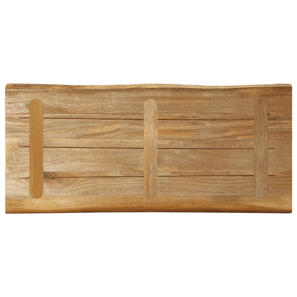 vidaXL Borðplata með Náttúrulegum Brúnum 100x40x3,8 cm Mangóviður