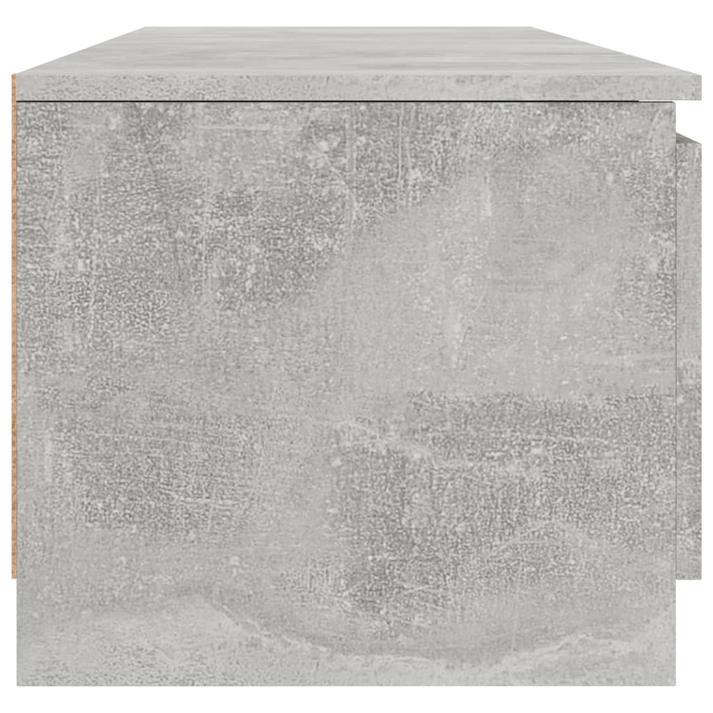 800652 vidaXL TV Cabinet Concrete Grey 140x40x35,5 cm Chipboard