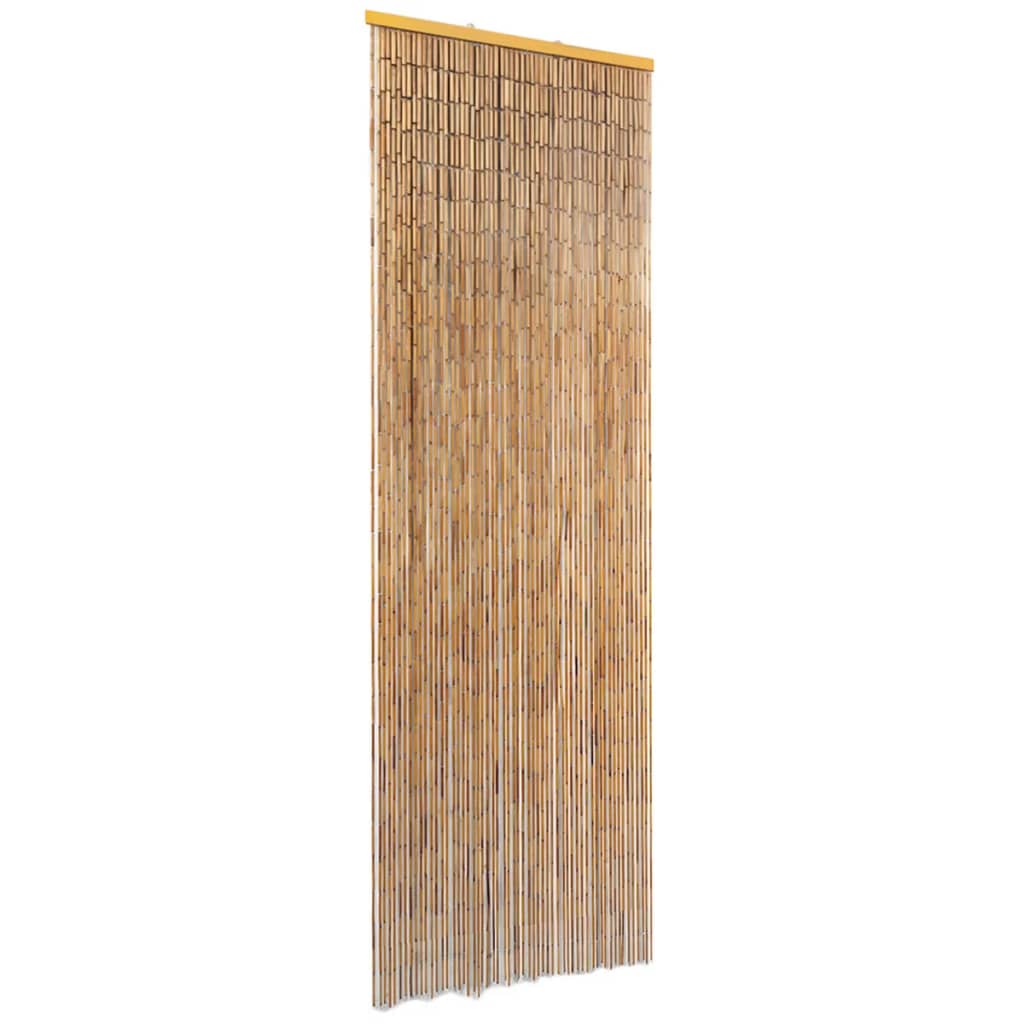vidaXL Skordýrahurðartjald úr bambus 56x185 cm