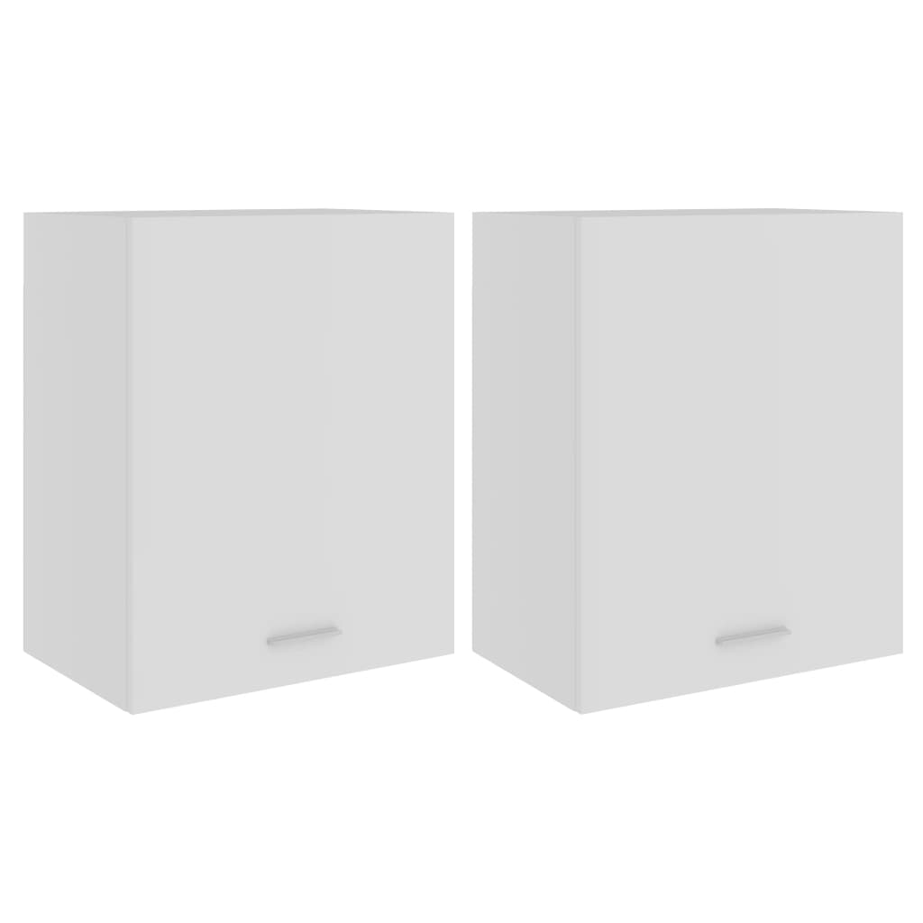 805078 vidaXL Hanging Cabinets 2 pcs White 50x31x60 cm Chipboard