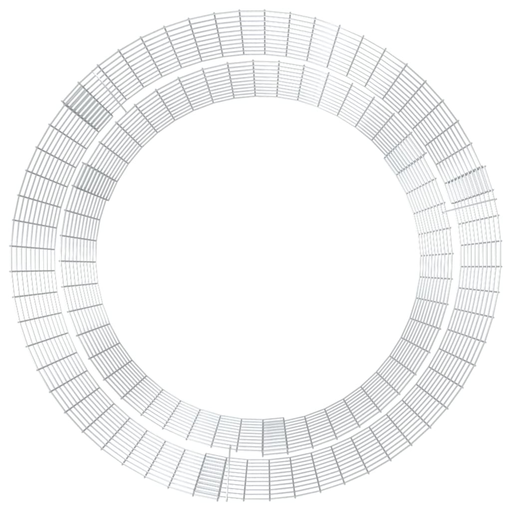 vidaXL Gabion Eldgryfja Ø 100 cm Galvaniseruðu járn
