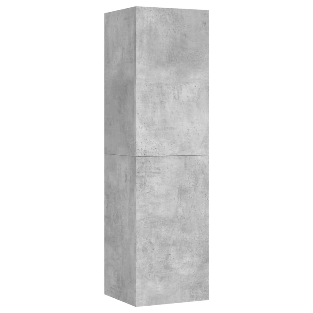 803370 vidaXL TV Cabinet Concrete Grey 30,5x30x110 cm Chipboard