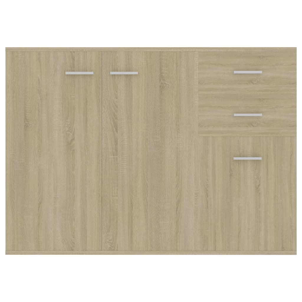 800696 vidaXL Sideboard Sonoma Oak 105x30x75 cm Chipboard