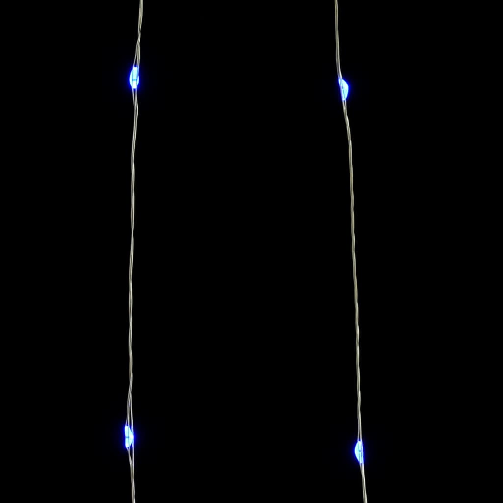 vidaXL Strengjaljós 40m með 400 Kaldhvítum LED-ljósum 8 Aðgerðir