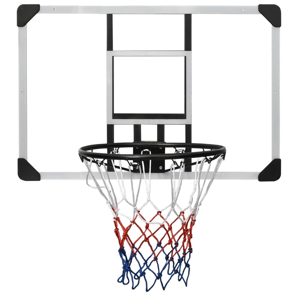 vidaXL Basketball Bakplata Gegnsætt 90x60x2,5 cm Polycarbonate