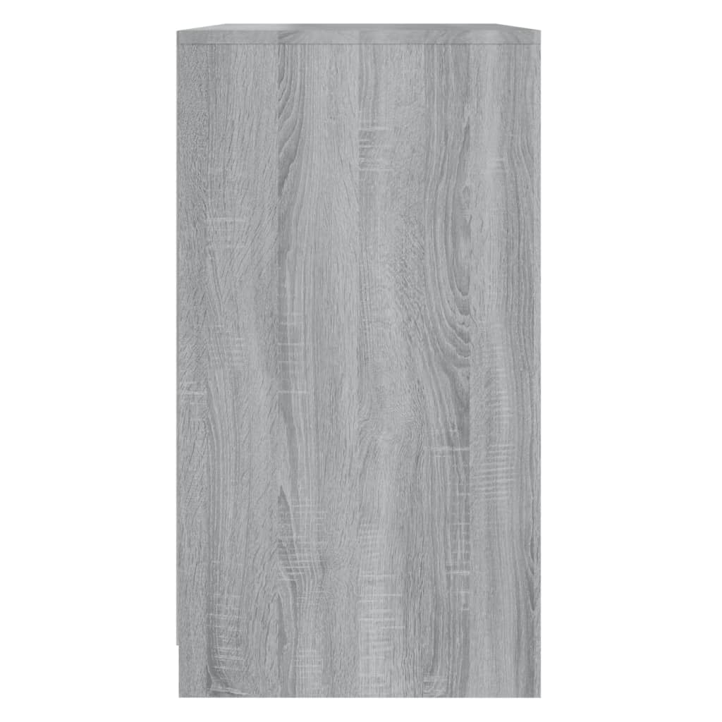 vidaXL Skenkur Grár Sonoma Eik 70x40,5x75 cm Samsettur Viður