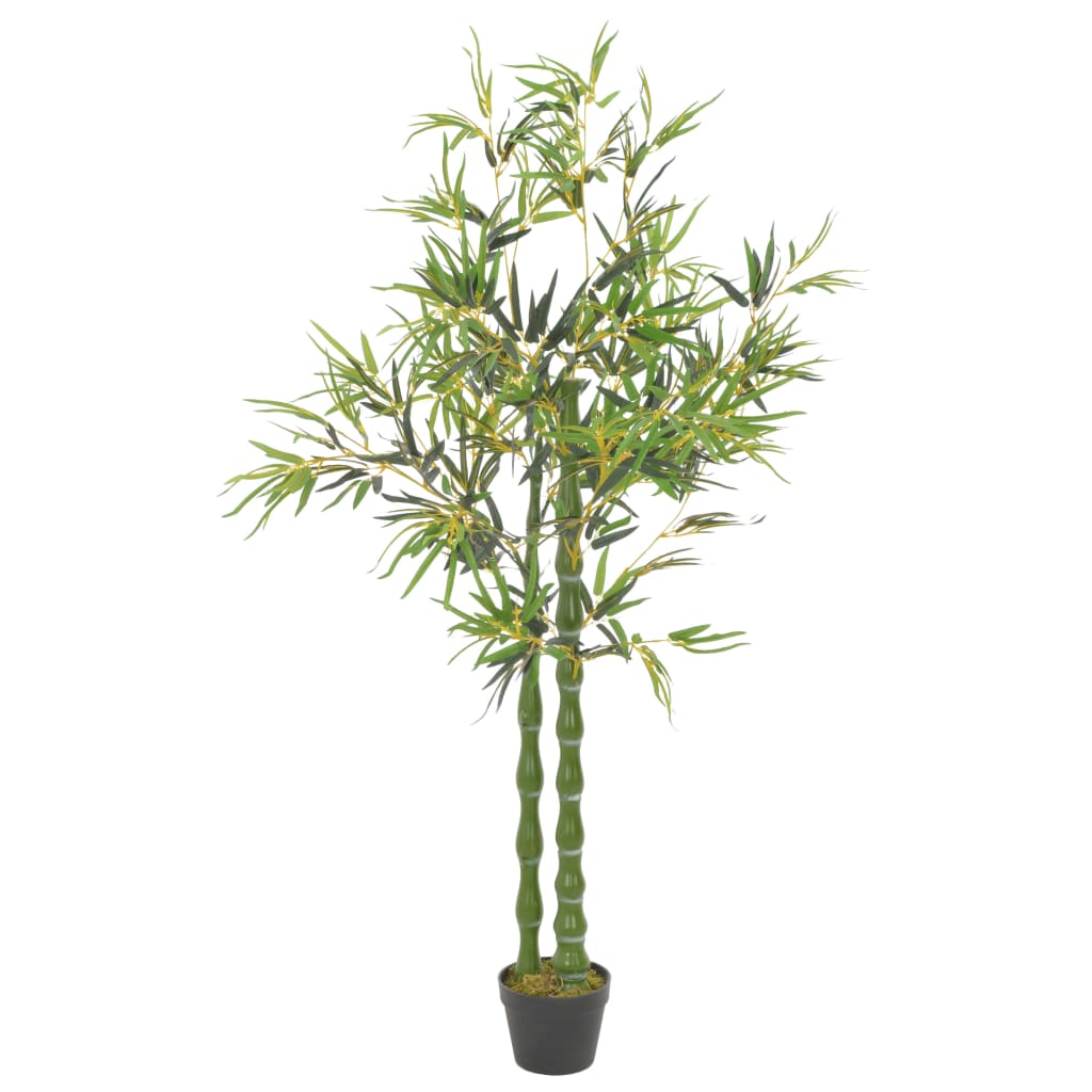 vidaXL Gerviplanta Bambus með Blómapotti Græn 160 cm