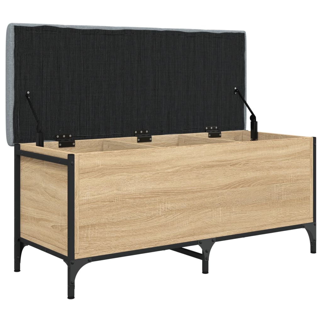 vidaXL Geymslubekkur Sonoma Eikarlitur 102x42x45 cm Samsettur Viður