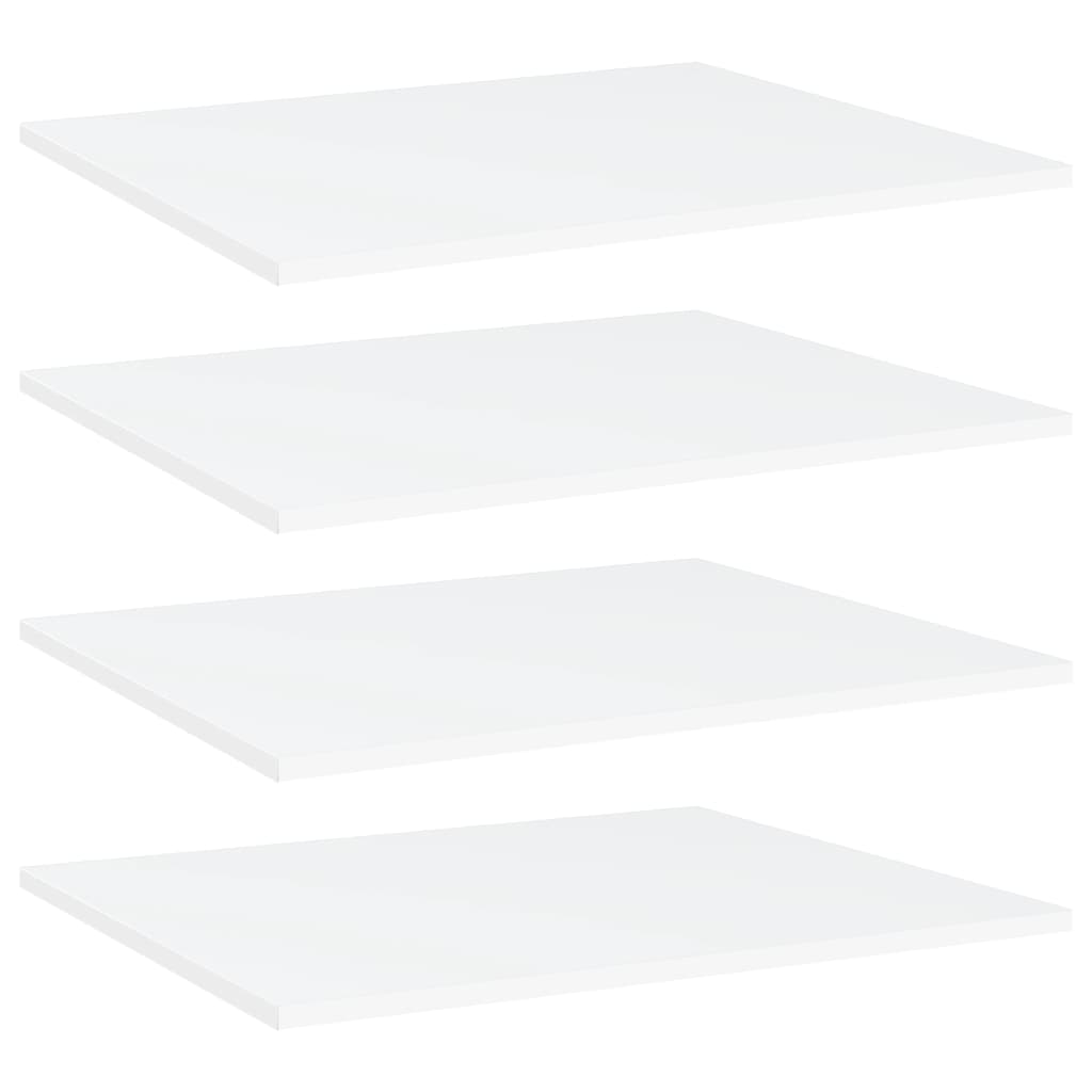 805266 vidaXL Bookshelf Boards 4 pcs White 60x50x1,5 cm Chipboard