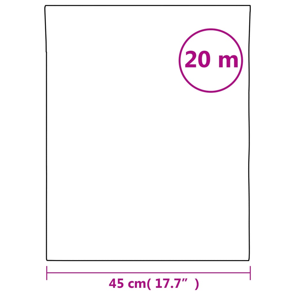 vidaXL Gluggafilma Hrímaðar Rendur 45x2000 cm PVC