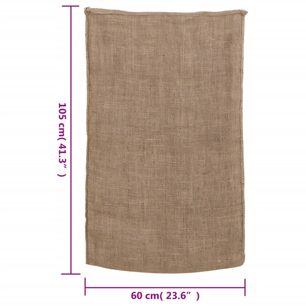 vidaXL Jútusekkir 30 stk. 60x105 cm 100% Júta 220 g/fm