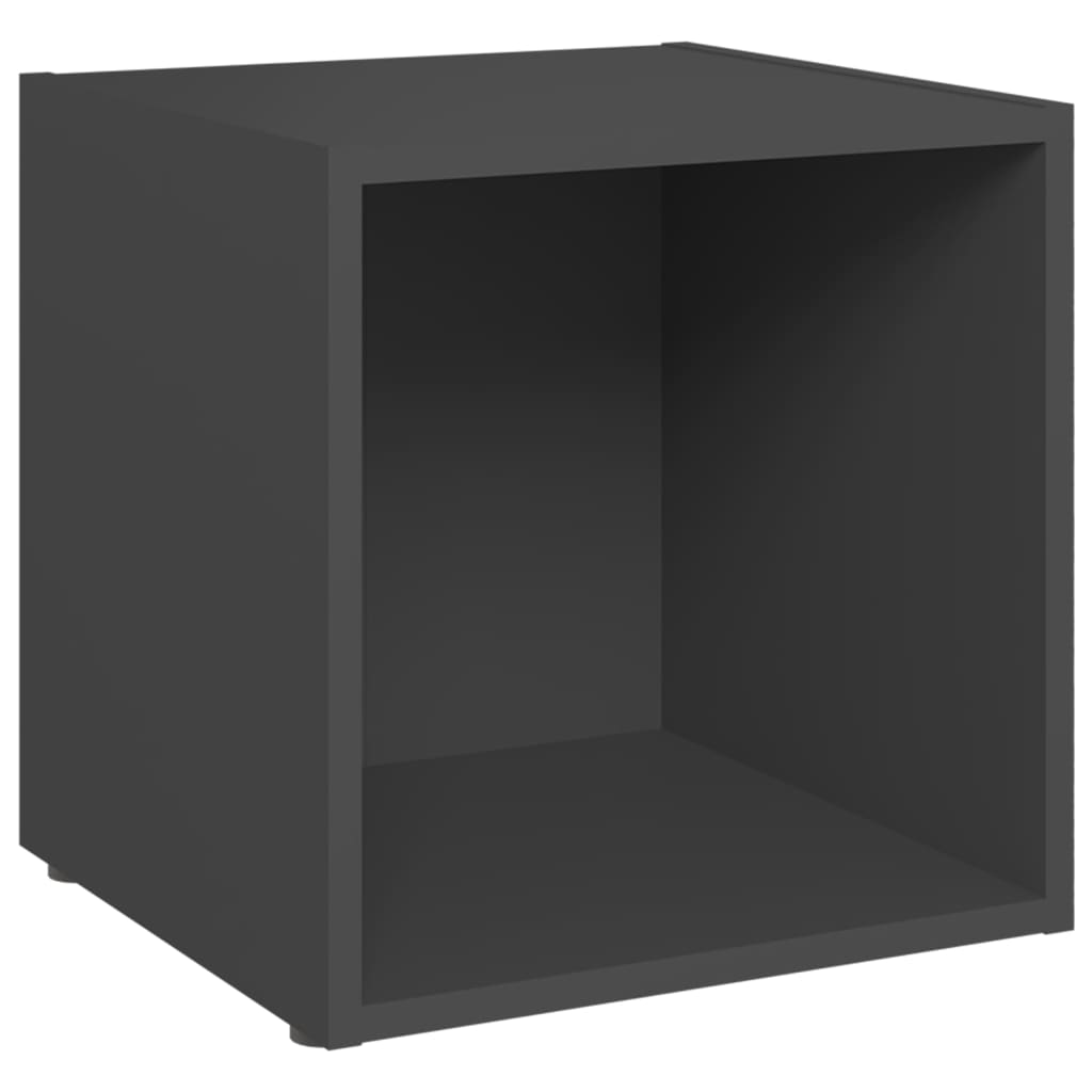 805504 vidaXL TV Cabinet Grey 37x35x37 cm Chipboard