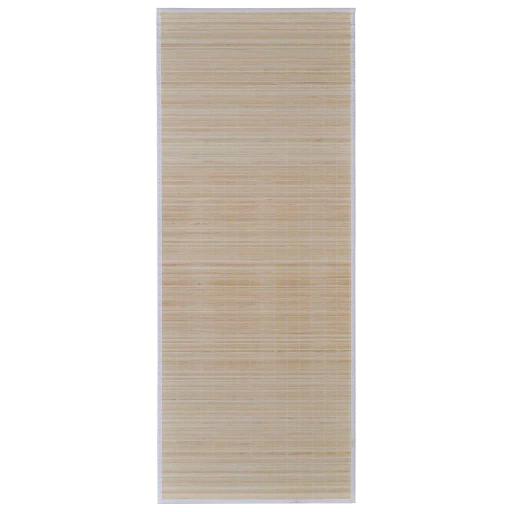 vidaXL rétthyrnd náttúruleg bambus mottur 4 stk 120x180 cm