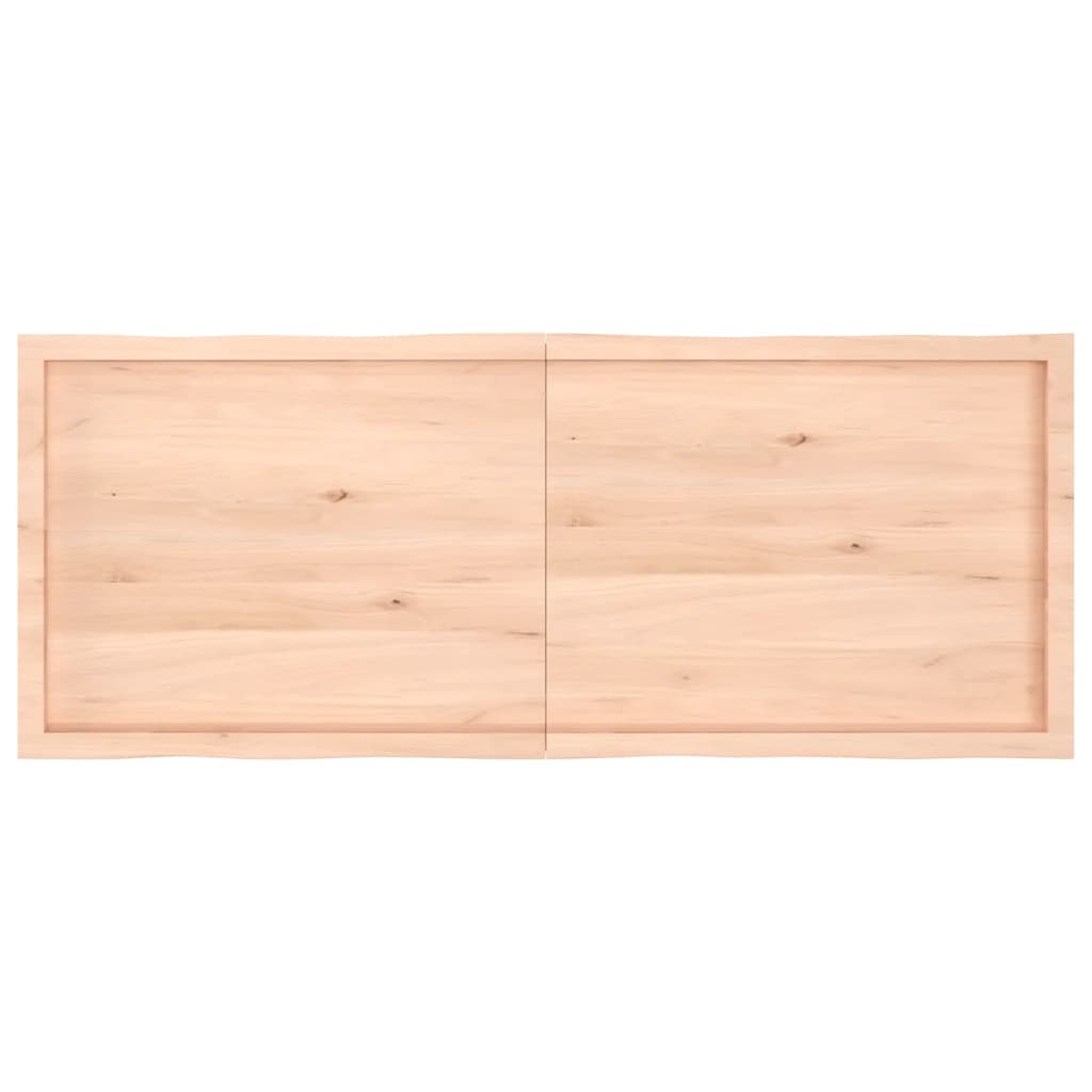 vidaXL Borðplata 160x60x(2-6) cm Ómeðhöndlaður Viður Náttúrul. Brúnir