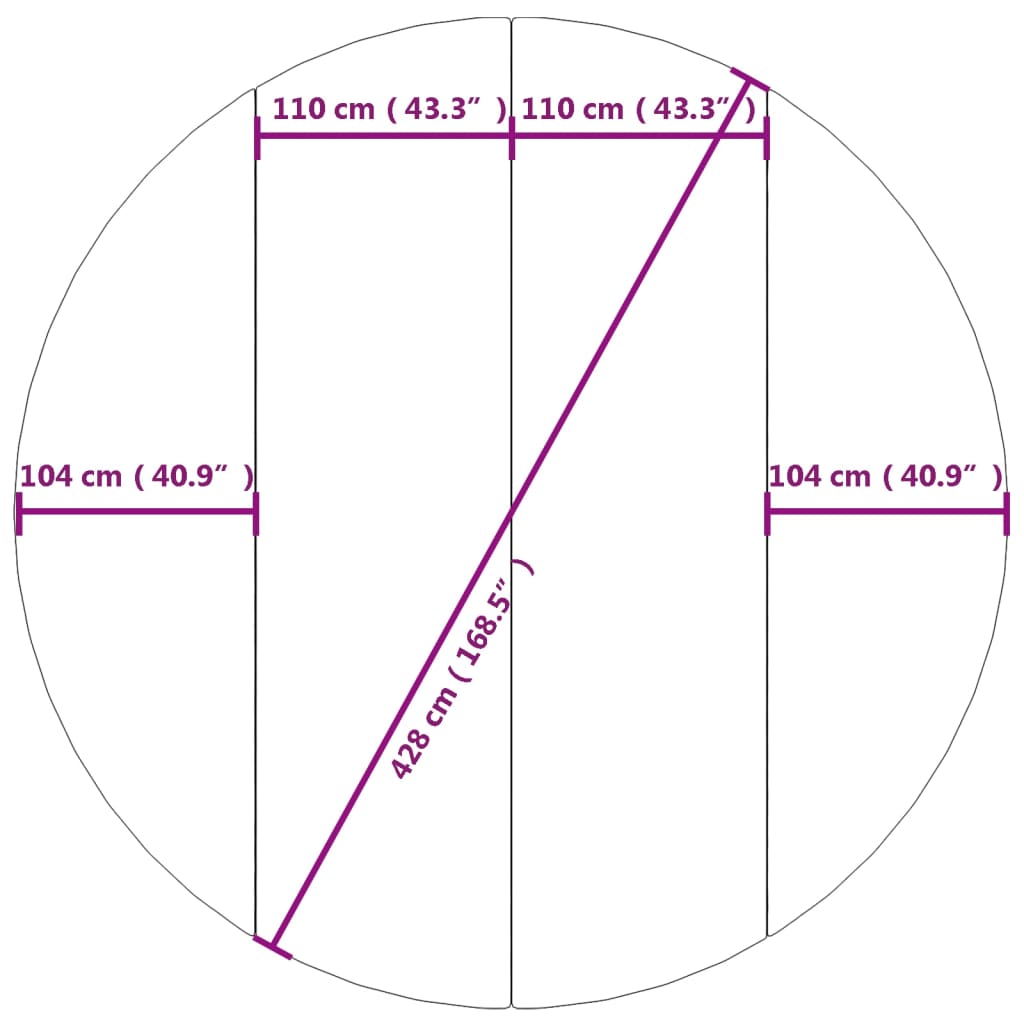 vidaXL Sundlaugardúkur Ø428 cm Pólýester Jarðdúkur