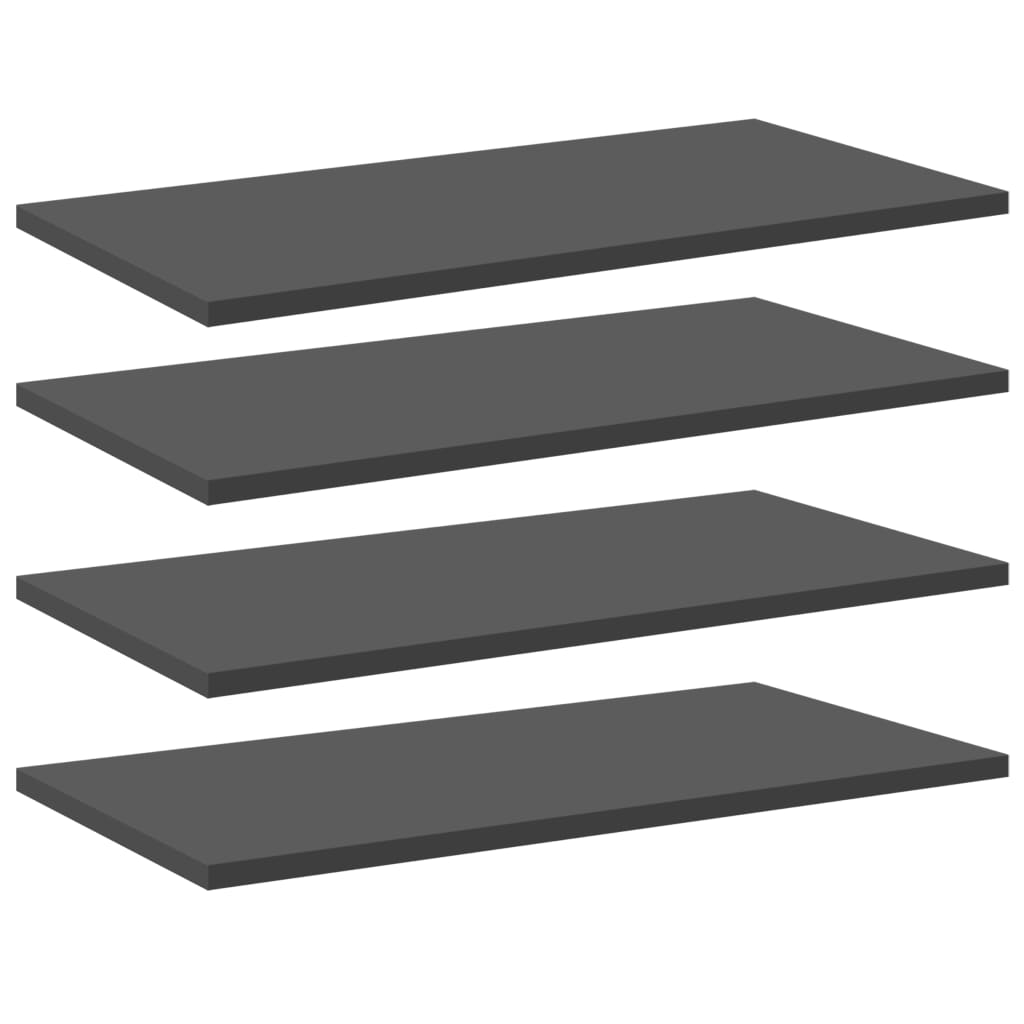805239 vidaXL Bookshelf Boards 8 pcs Grey 60x30x1,5 cm Chipboard