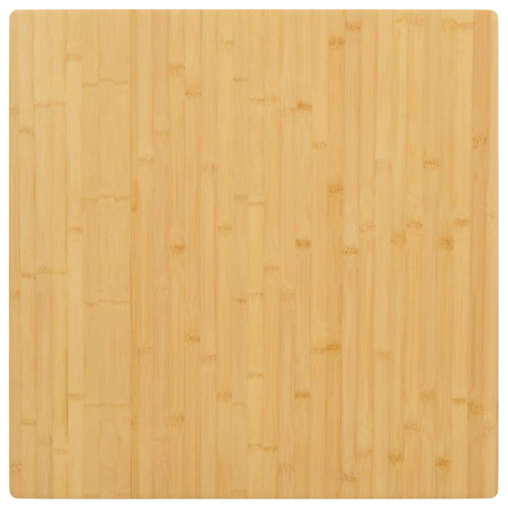 vidaXL Borðplata 70x70x1,5 cm Bambus
