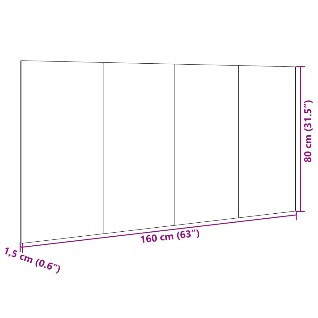 vidaXL Rúmgaflinn með Skápum Hvítur 160 cm Samsettur Viður