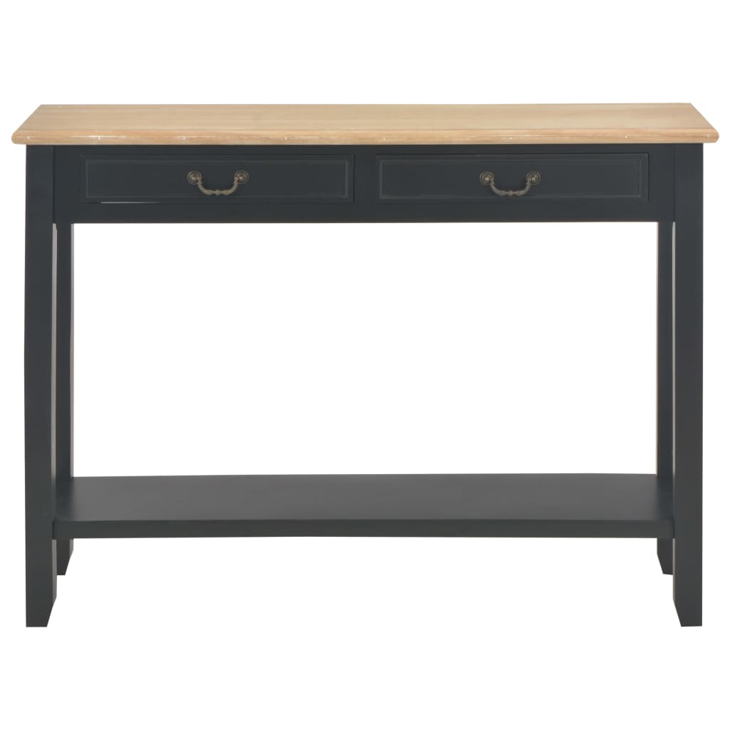 249903 vidaXL Console Table Black 110x35x80 cm Wood
