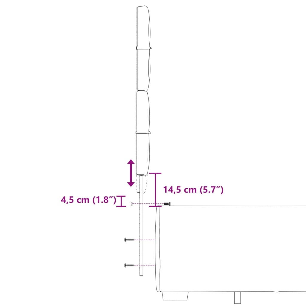 vidaXL Hólfað Springrúm með Dýnu Dökkgrátt 200x200 cm Flauel