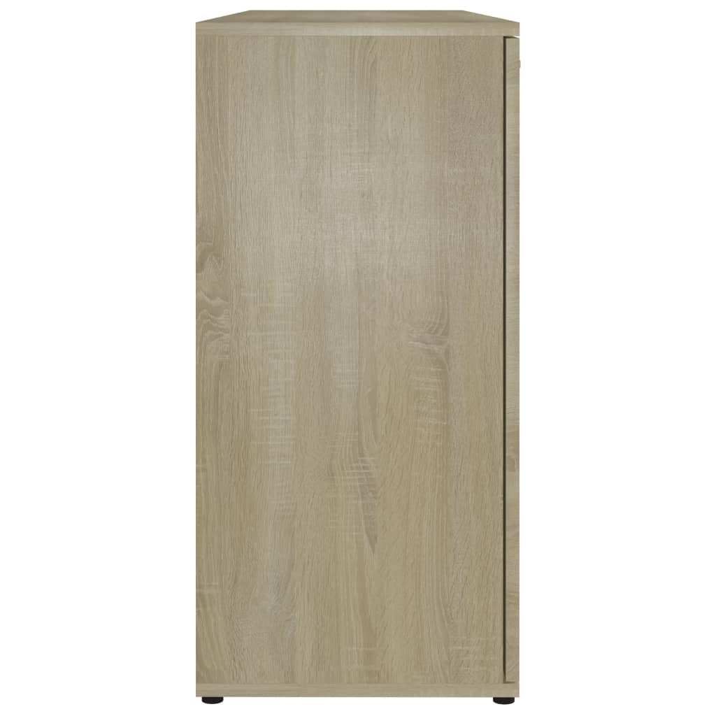 801331 vidaXL Sideboard Sonoma Oak 120x35,5x75 cm Chipboard
