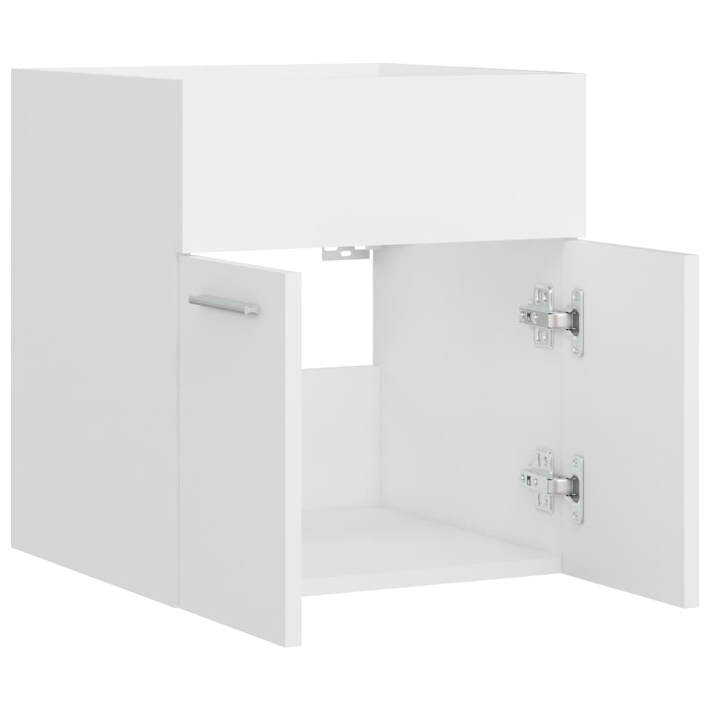 804638 vidaXL Sink Cabinet White 41x38,5x46 cm Chipboard