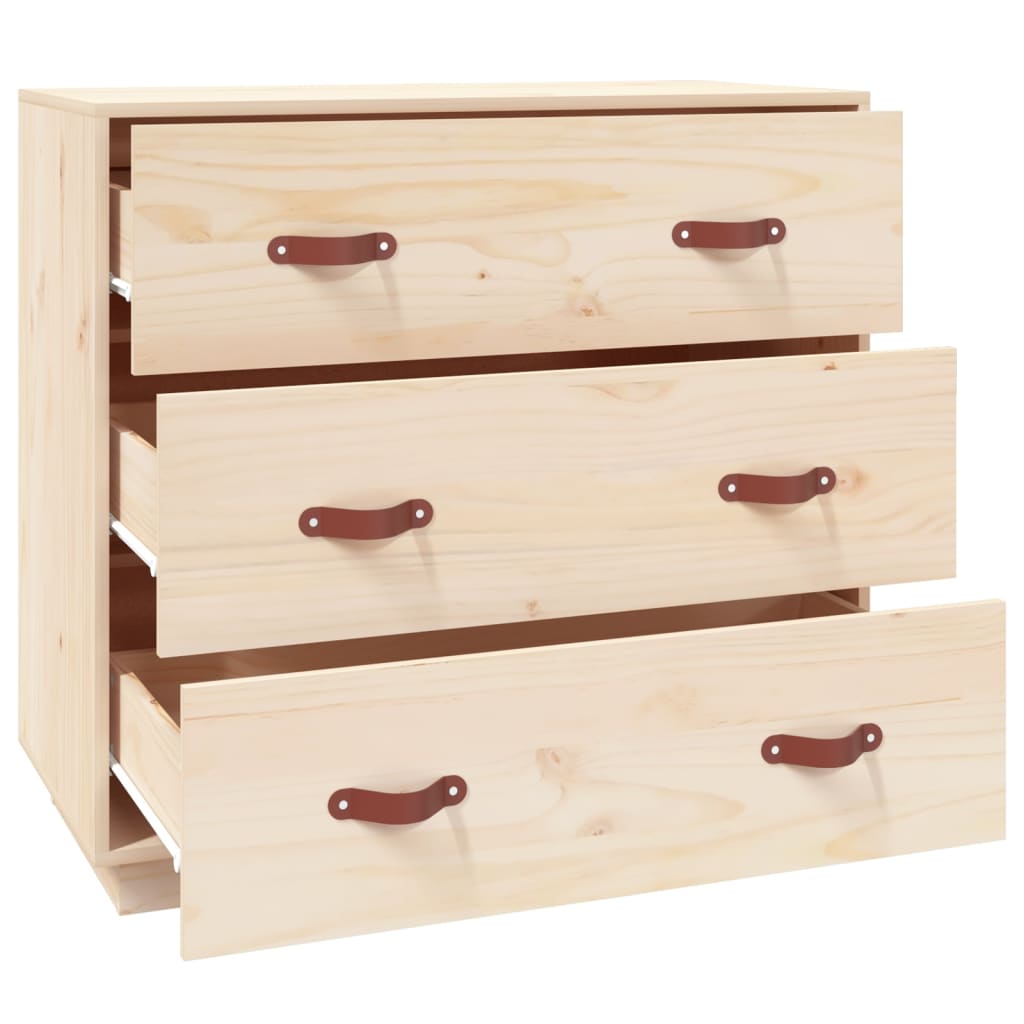 vidaXL skenkur 80x40x75 cm Solid Wood Furu