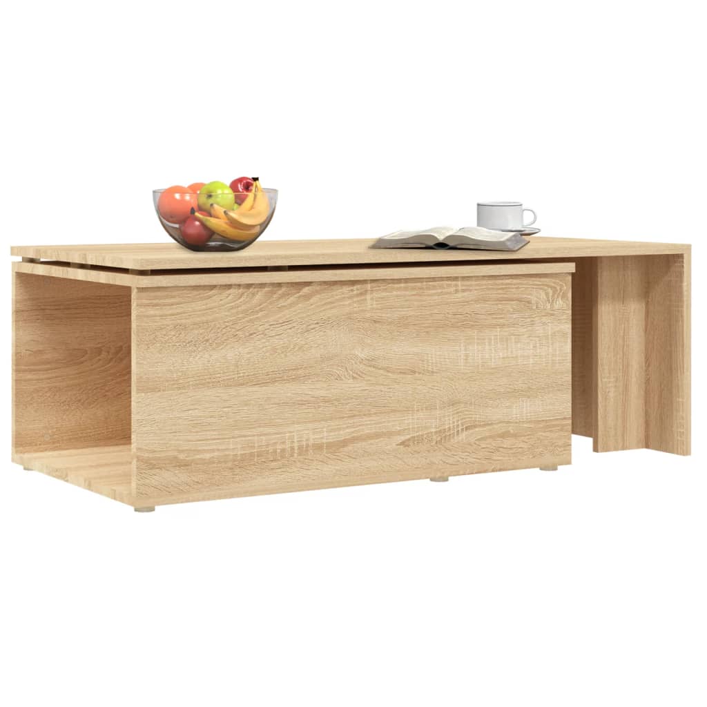 801340 vidaXL Coffee Table Sonoma Oak 150x50x35 cm Chipboard
