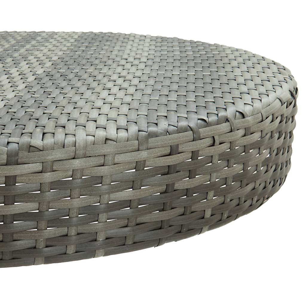 vidaXL 5 stykki Garden Bar Poly Rattan Grey